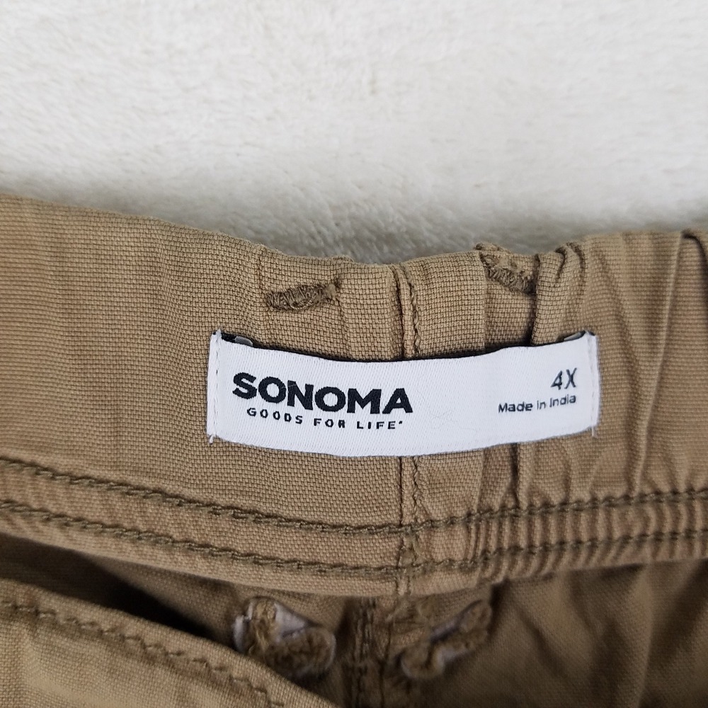 SONOMA‎ Goods For Life Women's Khaki Utility Shorts Elastic Drawstring 4X NWT - Picture 4 of 8
